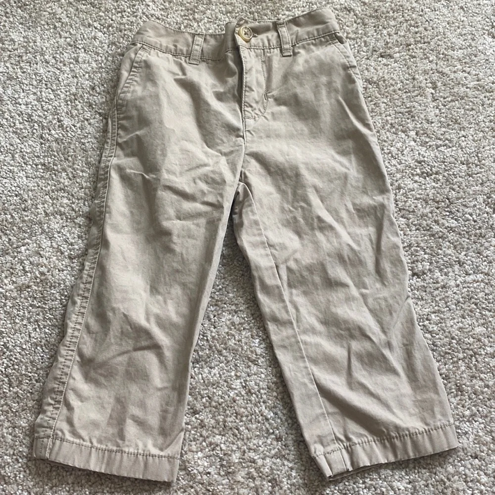 Ralph Lauren Tan Straight Fit Twill Pant - 18M